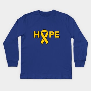 Go Gold with Hope Kids Long Sleeve T-Shirt